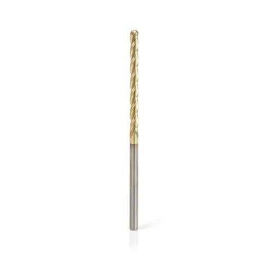 Amana 46295 CNC 2D/3D Carving 0.10 Deg Straight Angle Ball Nose x 1/8 D x 1/16 R x 1-1/2 CH x 1/8