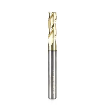 Amana 46578 CNC 2D/3D Carving 0.10 Deg Straight Angle Flat Bottom x 1/4 D x 3/4 CH x 1/4 Shank x