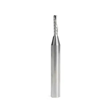 Amana 51526 Metric Spiral O-Single Flute, Plastic Cutting 3 D x 12 CH x 6 Shank x 50mm Long Down-Cut