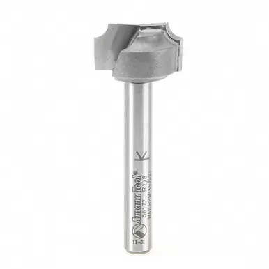 Amana 56172 Carbide Tipped Plunge Beading 1/8 R x 3/4 D x 3/8 CH x 1/4" Shank Router Bit