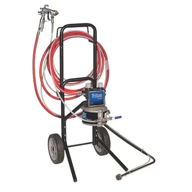 GRACO 233482 - Triton 1 1 Aluminum Spray Package, Cart Mount, with Suction, Air & Fluid Hoses,