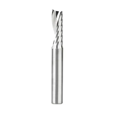 Amana 51404 Spiral O-Flute, Plastic Cutting 1/4 D x 3/4 CH x 1/4 Shank x 2" Up-Cut CNC Router Bit w/