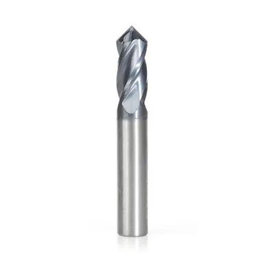 Amana 51694 CNC 90 Deg‘V‘ Spiral w/ AlTiN Coating for Steel & Stainless Steel 3/8 D x 7/8 CH x 3/8