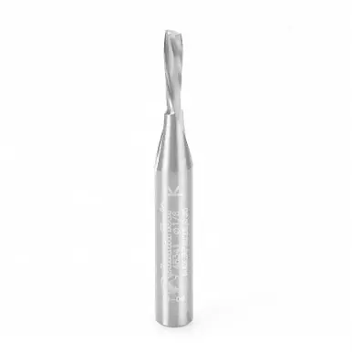 Amana 46341 CNC Spiral Plunge for Solid Wood 1/8 D x 1/2 CH x 1/4 Shank x 2" Down-Cut Router Bit