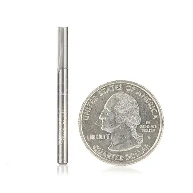 Amana 45199 Straight Plunge High Production 1/8 D x 7/16 CH x 1/8 Shank x 1-1/2" Router Bit