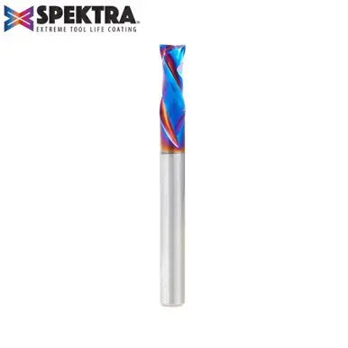 Amana 46029-K CNC Spektra Mortise Compression Spiral 1/4 D x 5/8 CH 1/4 Shank 2-1/2" 2 Flute Router