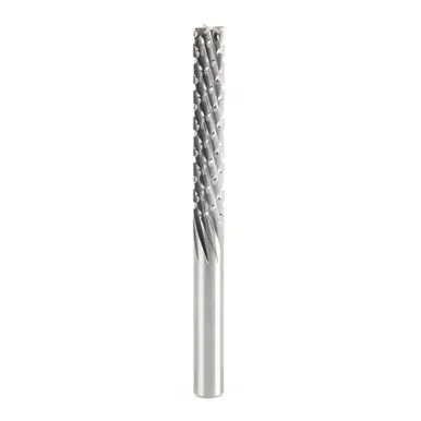 Amana 46265 Carbon Fiber Cutting Down-Cut 1/4 Dia x 1-1/2 Cut Height x 1/4 Shank x 3" Router Bit