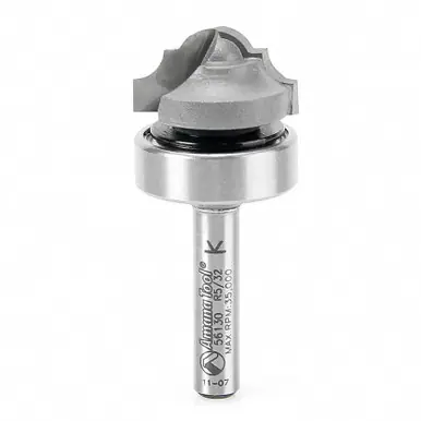 Amana 56130 Carbide Tipped Classical Plunge w/ Upper Ball Bearing Style A 5/32 R x 7/8 D x 1/2 CH x