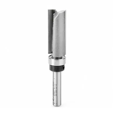 Amana 45461 Carbide Tipped Flush Trim Plunge Template 1/2 D x 1-1/4 CH x 1/4" Shank w/ Upper Ball