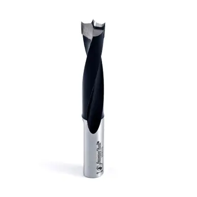 Amana 202010 Carbide Tipped Brad Point Boring Bit R/H 10mm D x 77mm Long x 10mm Shank
