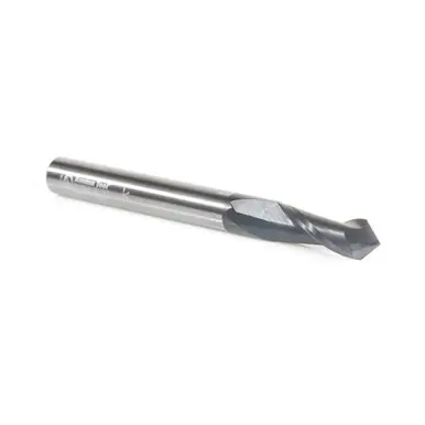 Amana 51652 CNC 90 Deg‘V‘ Spiral w/ AlTiN Coating for Steel & Stainless Steel 1/4 D x 3/4 CH x 1/4
