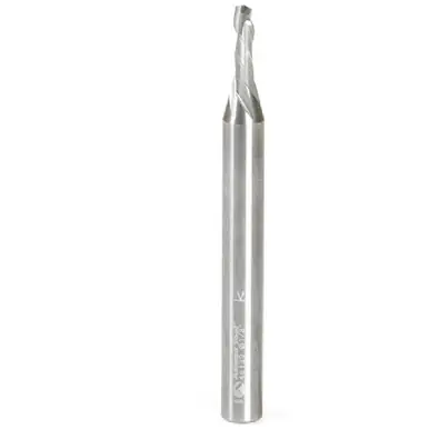 Amana 46139 CNC Compression Spiral 1/8 Dia x 3/8 Cut Height x 1/4 Shank x 2-1/2" Single Flute Router