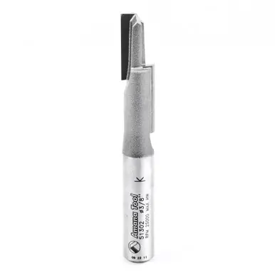 Amana 51302 Carbide Tipped Stagger Tooth Plunge 3/8 D x 1-3/8 CH x 3/8 Shank Router Bit