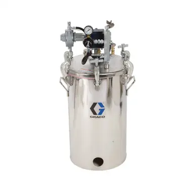 GRACO 236153 - Stainless Steel Pressure Tank, 10 Gal, with Agitator, High Pressure, Regulated to 100