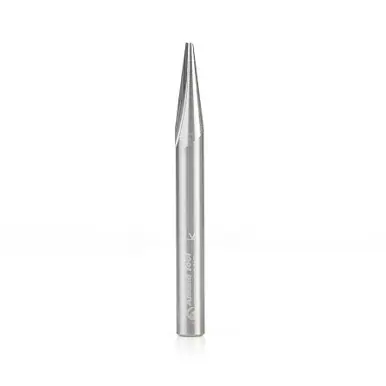 Amana 45627 V Groove Engraving 15 Deg x 1/4 D x 21/32 CH x 1/4 Shank x 2-1/2" Router Bit