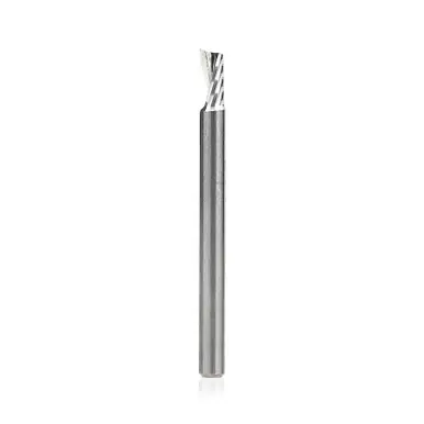Amana 51471 Spiral O-Single Flute, Aluminum Cutting 1/8 D x 1/4 CH x 1/8 Shank x 1-1/2" Up-Cut