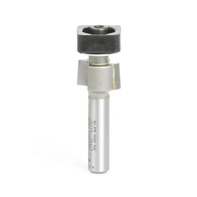 Amana 47147 Laminate Trimmer w/ Euro TM Square Bearing 1/2 Dia x 19/64 Cut Height x 1/4" Shank
