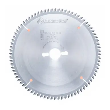 Amana MSB1080-30 Carbide Tipped Double-Face Melamine 10" D x 80T H-ATB, -2 Deg, 30MM Bore, Circular