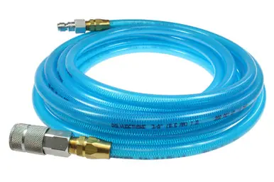 Coilhose PFE6100T58C Flexeel Hose 3/8" x 100‘ 3/8" Industrial Coupler/Connector Blue