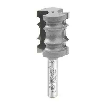 Amana 54360 Carbide Tipped Reed Bead 5/64 x 15/64 R x 3/4 D x 1" CH x 1/4 Shank Router Bit