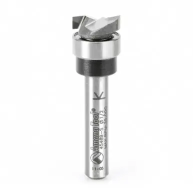 Amana 45489-S Carbide Tipped Dado Clean Out 1/2 D x 1/8 CH x 1/4" Shank w/ Upper Ball Bearing Router