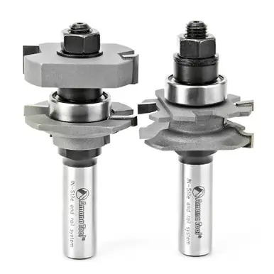 Amana 55436 Carbide Tipped InStile & Rail Ogee 1/4 R x 1-5/8 D x 5/8 to 1-1/8 CH x 1/2" Shank w/