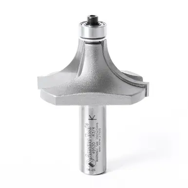 Amana 49520 Carbide Tipped Corner Rounding 3/4 R x 2" D x 1" CH x 1/2 Shank w/ Lower Ball Bearing