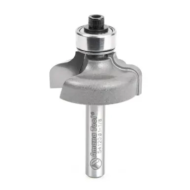 Amana 54120 Carbide Tipped Ogee 5/32 R x 1-1/8 D x 1/2 CH x 1/4" Shank w/ Lower Ball Bearing Router