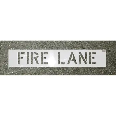 CH Hanson 70030 - 4" x 3" "FIRE LANE" LDPE Reuseable Stencil