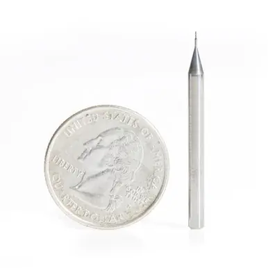 Amana 51720 Mini Spiral forSteel, Stainless Steel & Composites, AlTiN Coated 0.015 D x 0.045 CH x