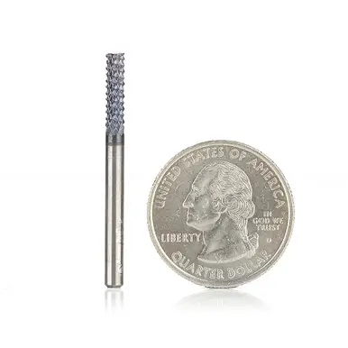Amana 48050-B High Performance Burr End 1/8 D x 1-1/2 CH x 1/8 Shank x 1-1/2" Fiberglass and