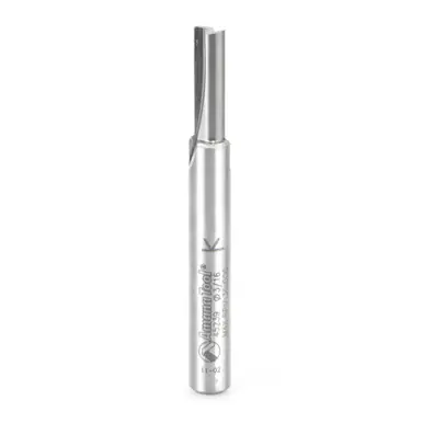 Amana 45239 Carbide Tipped Straight Plunge High Production 3/16 D x 5/8 CH x 1/4 Shank x 2-3/16"