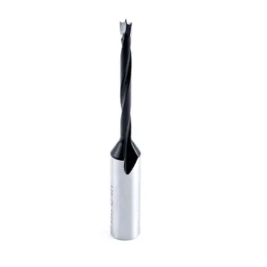 Amana 202004 Carbide Tipped Brad Point Boring Bit R/H 4mm D x 77mm Long x 10mm Shank