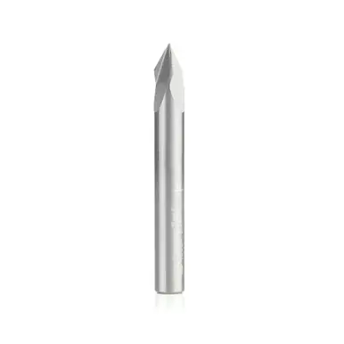 Amana 45624 V Groove 60 Deg x 1/4 D x 31/64 CH x 1/4" Shank Router Bit