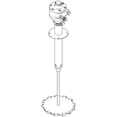 GRACO 210067 - Drum Agitator, 15 Gal Mix Tank, Air-Driven, 3/4 HP, Compatible with Speed Controller