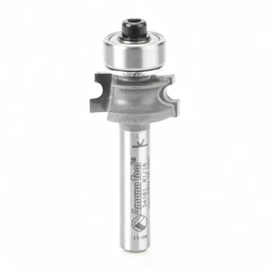 Amana 54161 Carbide Tipped Corner Round 1/16 R x 45/64 D x 5/16 CH x 1/4" Shank Router Bit
