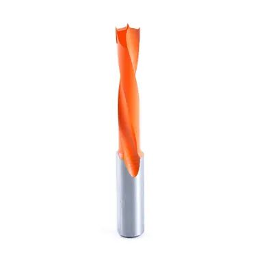 Amana 302008 Carbide Tipped Brad Point Boring Bit L/H 8mm D x 77mm Long x 10mm Shank