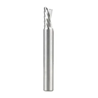 Amana 51509 Spiral O-Single Flute, Plastic Cutting 3/8 D x 3/4" CH x 3/8 Shank x 3" Down-Cut CNC