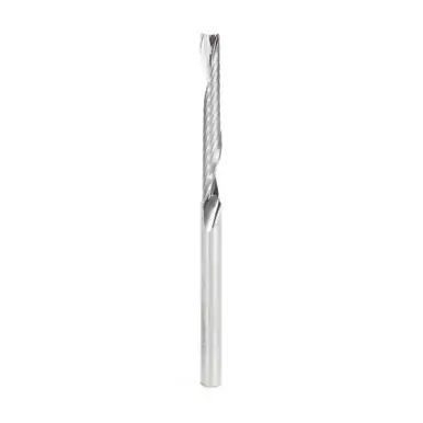 Amana 57320 Metric CNC Spiral O-Single Flute, Plastic Cutting 4 D x 30 CH x 4 Shank x 64mm Long
