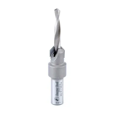 Amana 55210 Carbide Tipped Countersink 10 Screw 7/16 D x 3/16 Drill D x 3/8 Round Shank