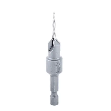 Amana 55624 Carbide Tipped Countersink Taper 8 Screw 3/8 D x 7/64 Drill D x 1/4 Hex Shank