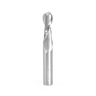 Amana 46457 Up-Cut Spiral Ball Nose 5 Radius x 10 Dia x 29 Cut Height x 10 Shank x 75mm Long x 2