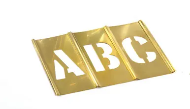 CH Hanson 10034 4" Brass Letters Set 33 pc