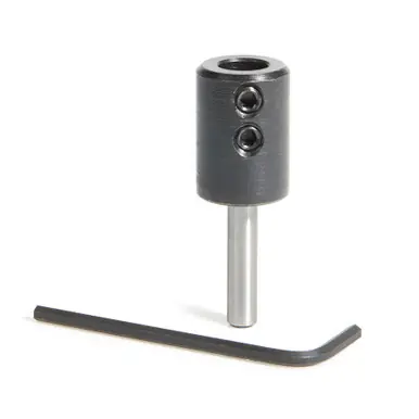 Amana 47636 1/4" Shank x 10mm Inner Dia Dowel Drill/Boring Bit Adapter for CNC Standard Collet/Tool