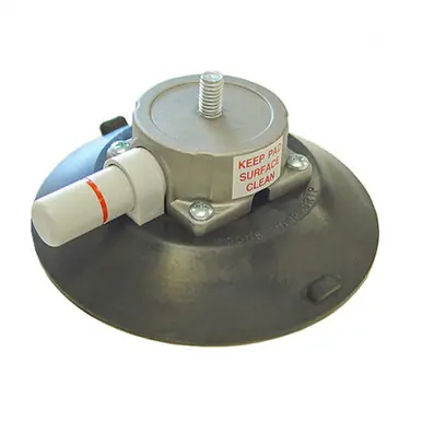 Wood‘s Powr-Grip 91357 6" Concave Vacuum Cup w/ Aluminum Mount, 3/8-16 Thread x 5/8" Stud