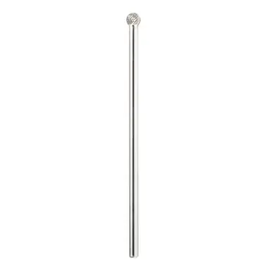 Amana BURS-156 Ball Shape Head 3/8 D x 5/16 CH x 1/4 Shank x 6-3/8" Double Cut SD Burr Bit