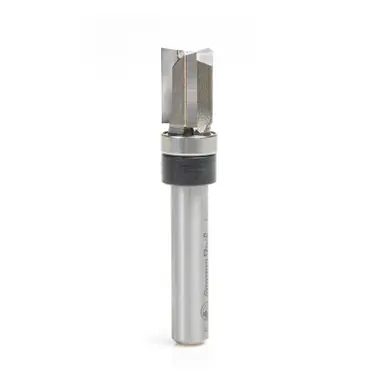 Amana 45475-3TS Carbide Tipped Flush Trim Plunge Template 3/8 D x 1/2 CH x 1/4" Shank w Upper Ball