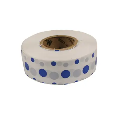 CH Hanson 17066 - Standard White w/Blue Polka Dot Flagging Tape (12pk)