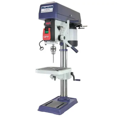 PALMGREN 9680157 - 15" 16-Speed Bench Step Pulley Drill Press, 1/2 HP, 115/230V