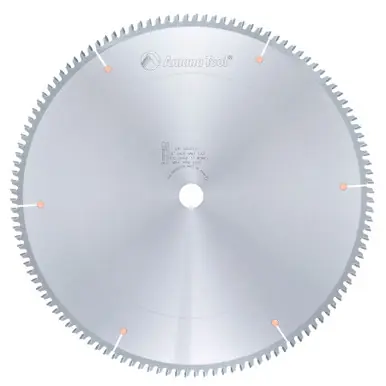 Amana LB16121 Carbide Tipped Non-Melt Plastic 16" D x 120T M-TCG, -2 Deg, 1" Bore, Circular Saw